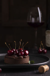 Close-up of food on table