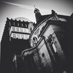 Low angle view of building against sky