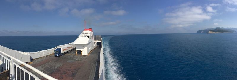 Panoramic view of sea against sky