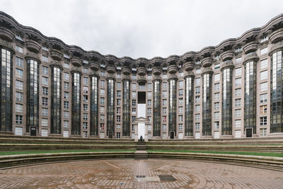 France, ile-de-france, paris, facade of les espaces dabraxas complex