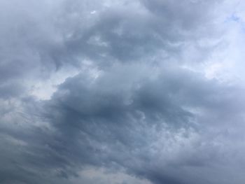 Low angle view of clouds in sky