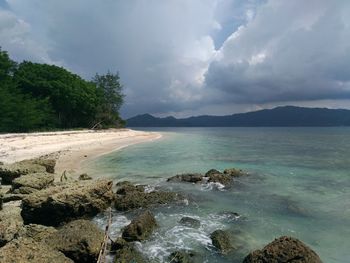 Scenic view of sea against sky