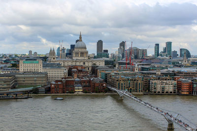 River passing through city