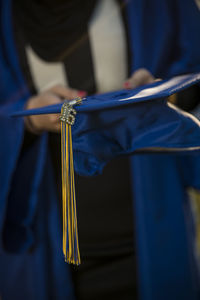 Close-up of graduation cap