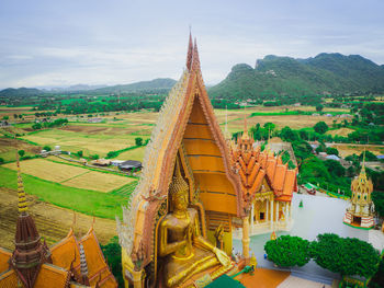 Panoramic view of temple against sky