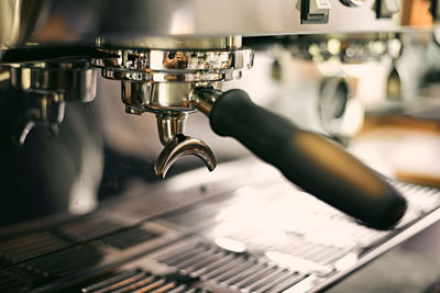 Close-up of espresso maker