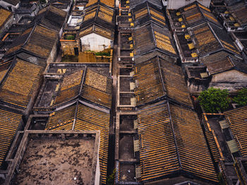 Low angle view of buildings in city