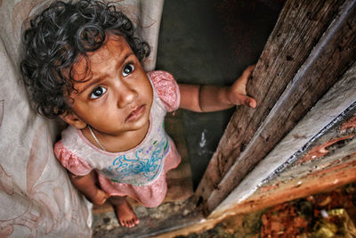 Close-up portrait of girl