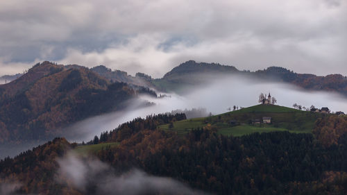 Panoramic view of landscape against sky