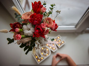 Close-up of christmas decorations