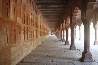 Corridor of historic building