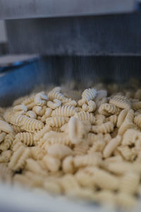 Close-up of food in factory