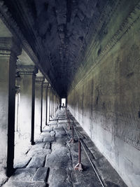 Interior of abandoned building