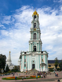 View of cathedral and buildings against sky