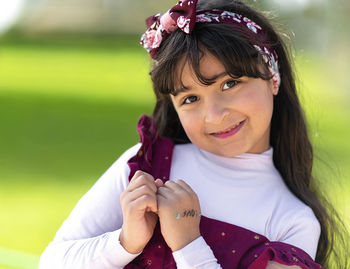 Portrait of a smiling girl