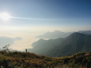 Scenic view of landscape against sky