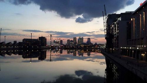 River with buildings in background