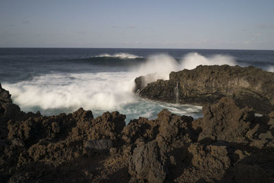 Panoramic view of sea against sky