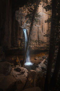 View of waterfall