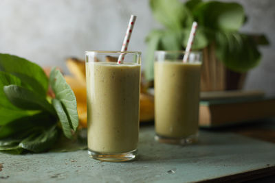 Close-up of drink on table