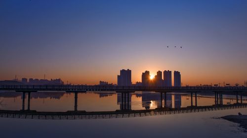 Sunrise over the lake