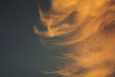 Low angle view of dramatic sky