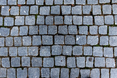 Full frame shot of cobblestone street