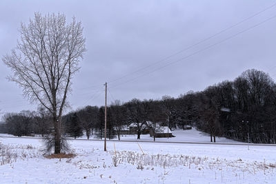 Winter scene in southeast minnesota