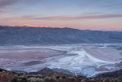 Early morning from view from the top of the black montains