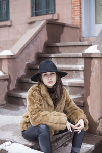 Portrait of a beautiful young woman