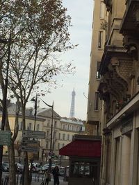 Low angle view of buildings against sky