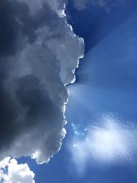 Low angle view of clouds in sky