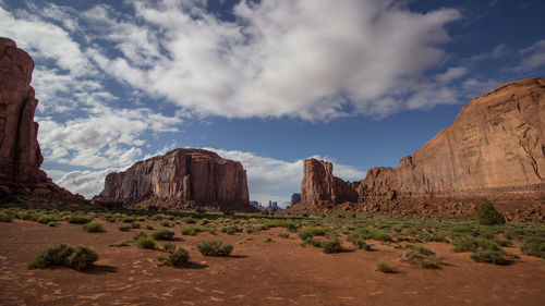 Rock formations in a desert