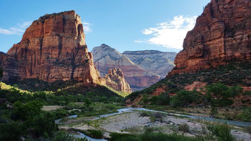 Panoramic view of rock formation