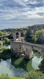 Scenic view of sea against sky besalu