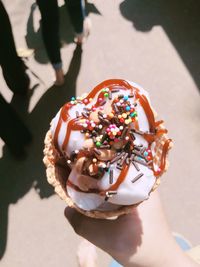 Close-up of ice cream cone