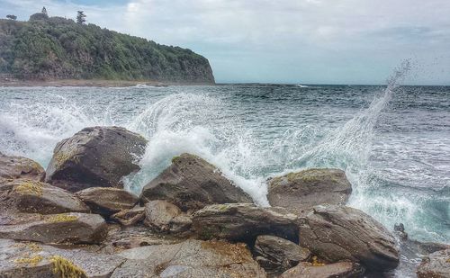 Scenic view of sea against sky