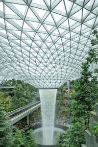 Architectural detail of bridge against sky