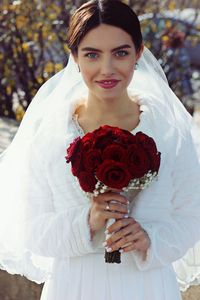 Portrait of a smiling young woman