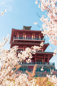 Low angle view of building against sky