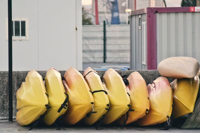 Close-up of yellow food outdoors