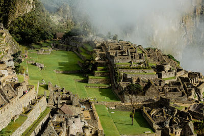 High angle view of townscape