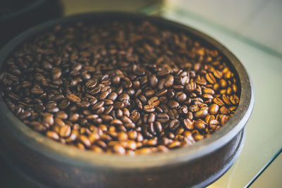 Close-up of coffee beans
