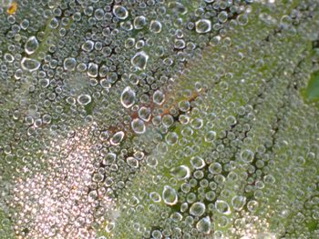 Full frame shot of bubbles in water