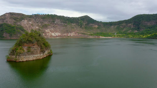 Scenic view of river against sky