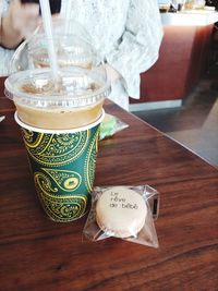 Close-up of drink on table