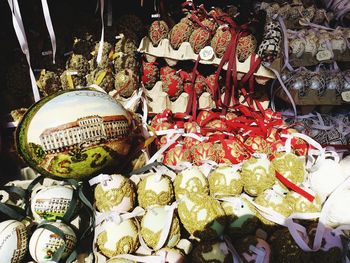 Various fruits for sale at market stall