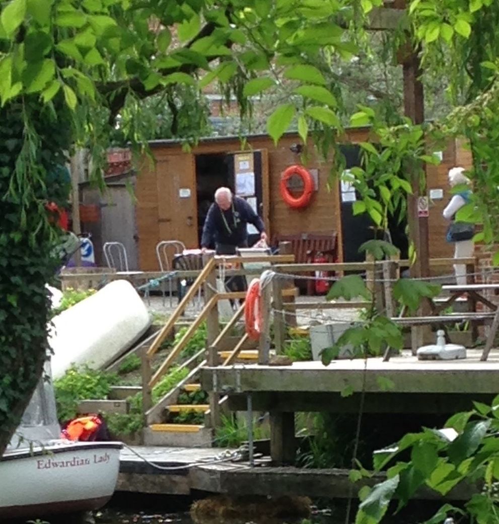 The Edwardian Lady waiting to take you for a trip down the River Stour, Suffolk