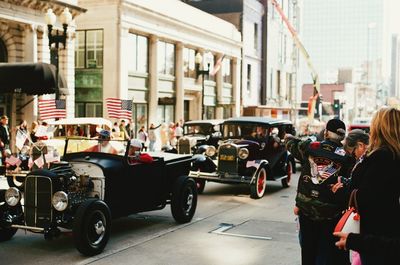 People in town square