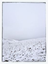 Scenic view of snow covered landscape